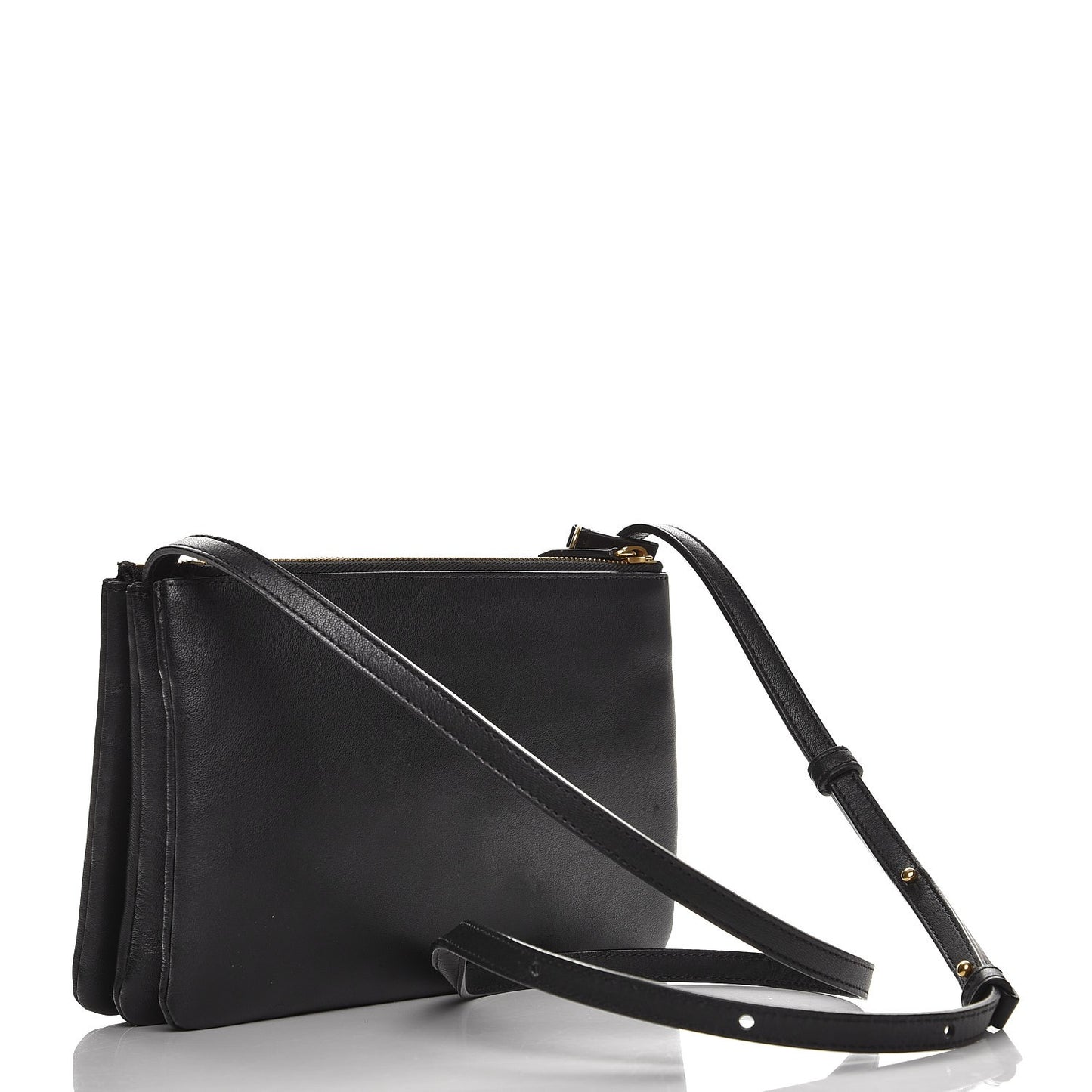Lambskin Small Trio Crossbody Bag Navy