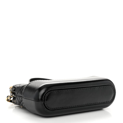 Chanel Aged Calfskin Quilted Small Gabrielle Clutch With Chain Black 4 of 11