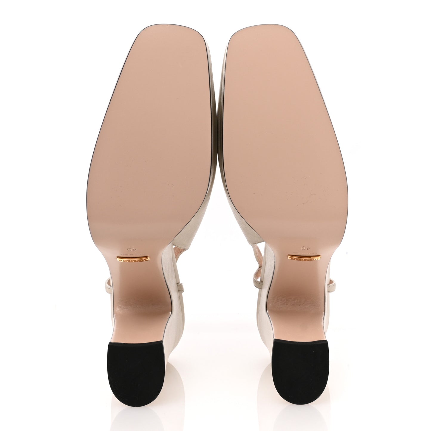 Nappa Horsebit Platform 35/120mm Slingback Pumps 40 New Mystic White