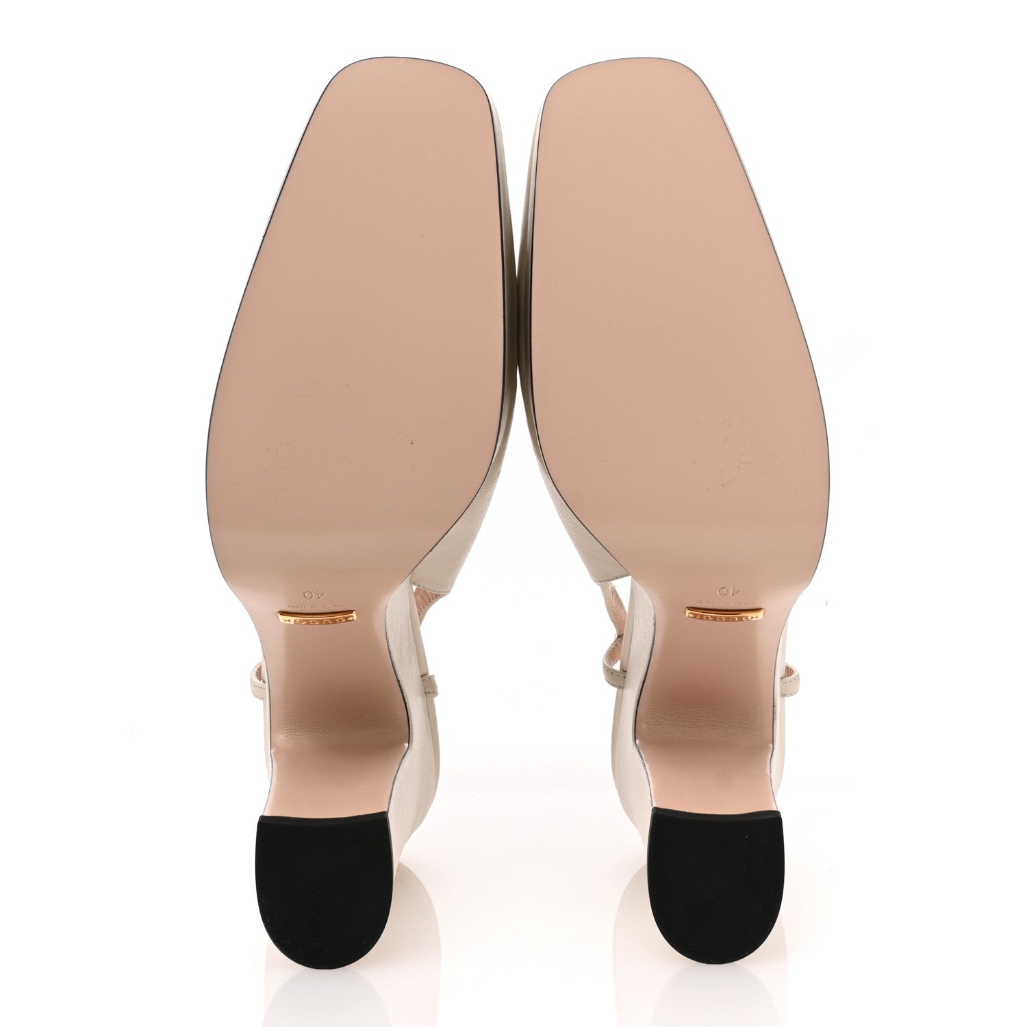 Gucci Nappa Horsebit Platform 35/120mm Slingback Pumps 40 New Mystic White 6 of 10