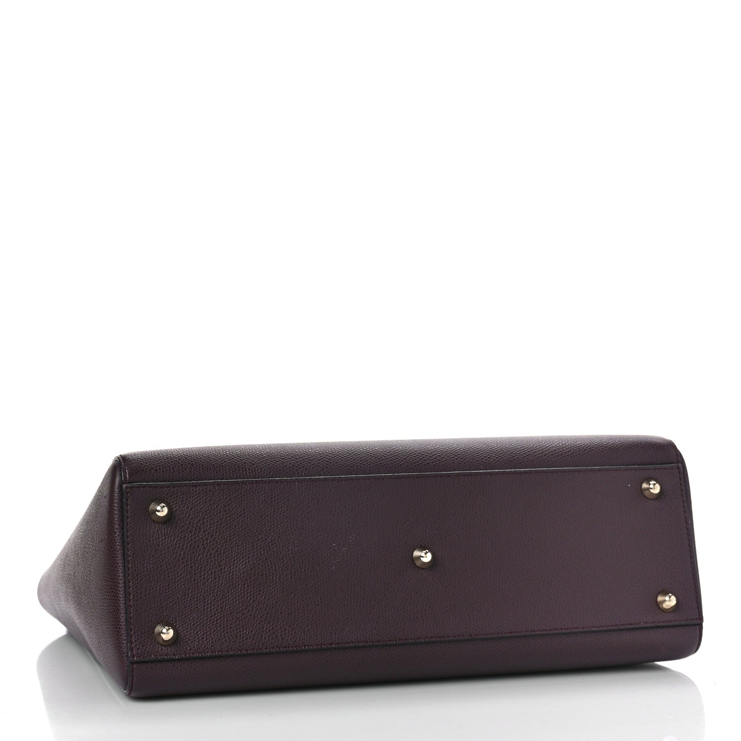 Christian Dior Grained Calfskin Large Lady Dior Burgundy 4 of 9
