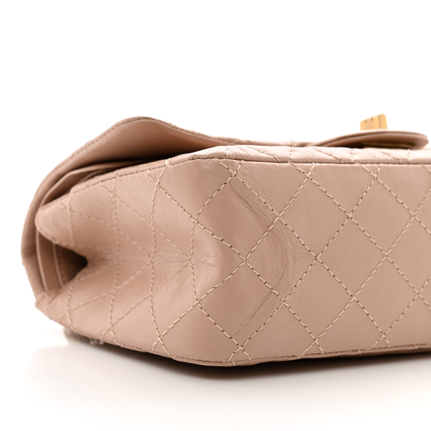 Chanel Aged Calfskin Quilted 2.55 Reissue 225 Flap Light Beige 9 of 10