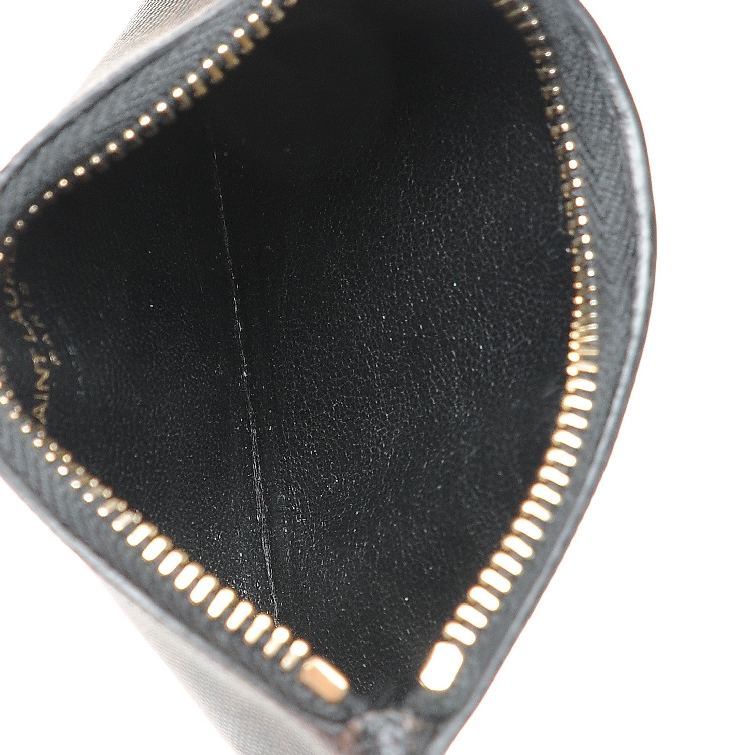 Saint Laurent Classic Toile Monogram 5 Fragments Zip Pouch Card Holder Black 5 of 7