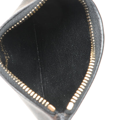 Saint Laurent Classic Toile Monogram 5 Fragments Zip Pouch Card Holder Black 5 of 7
