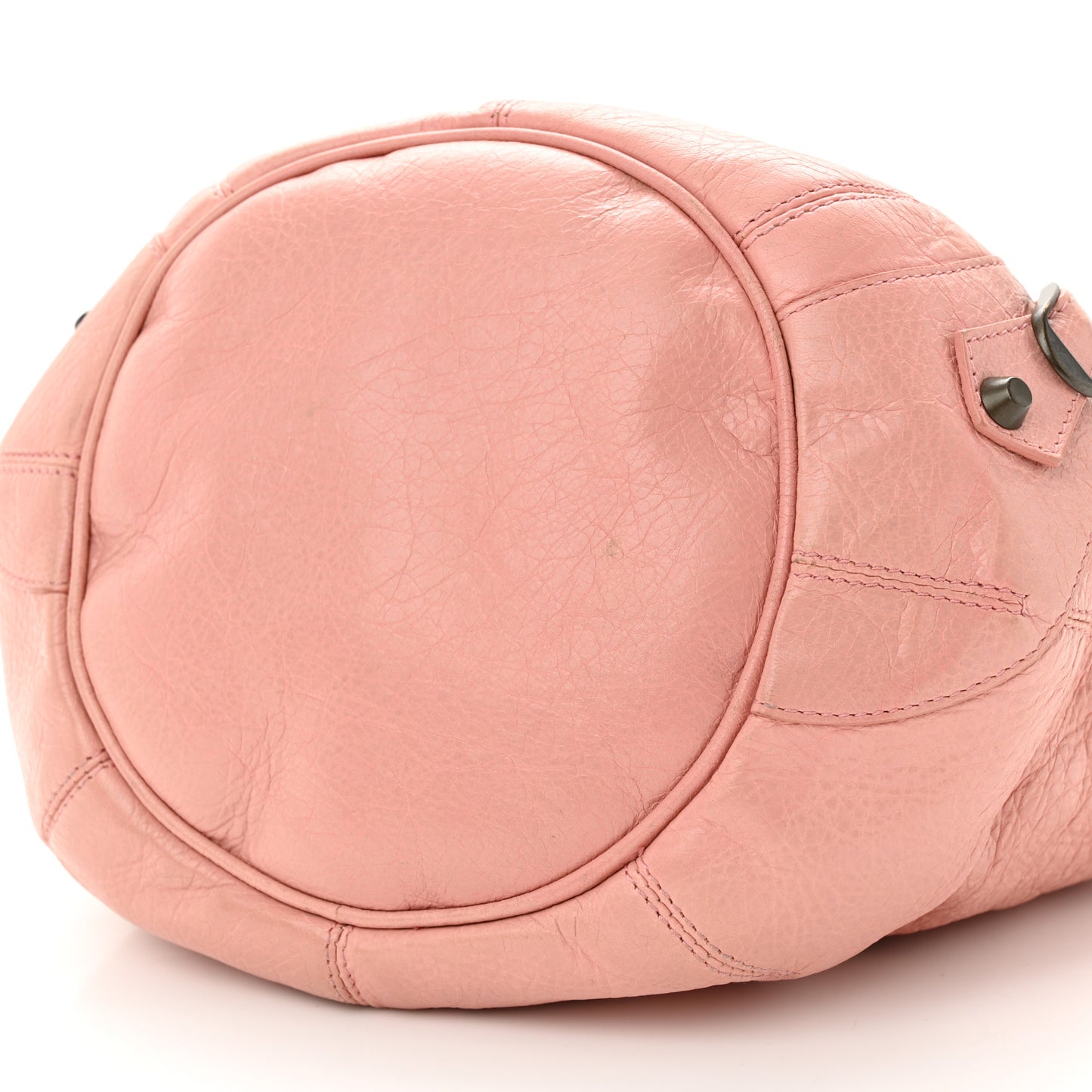 Agneau Classic Hardware Mini Pompon Rose Azalee