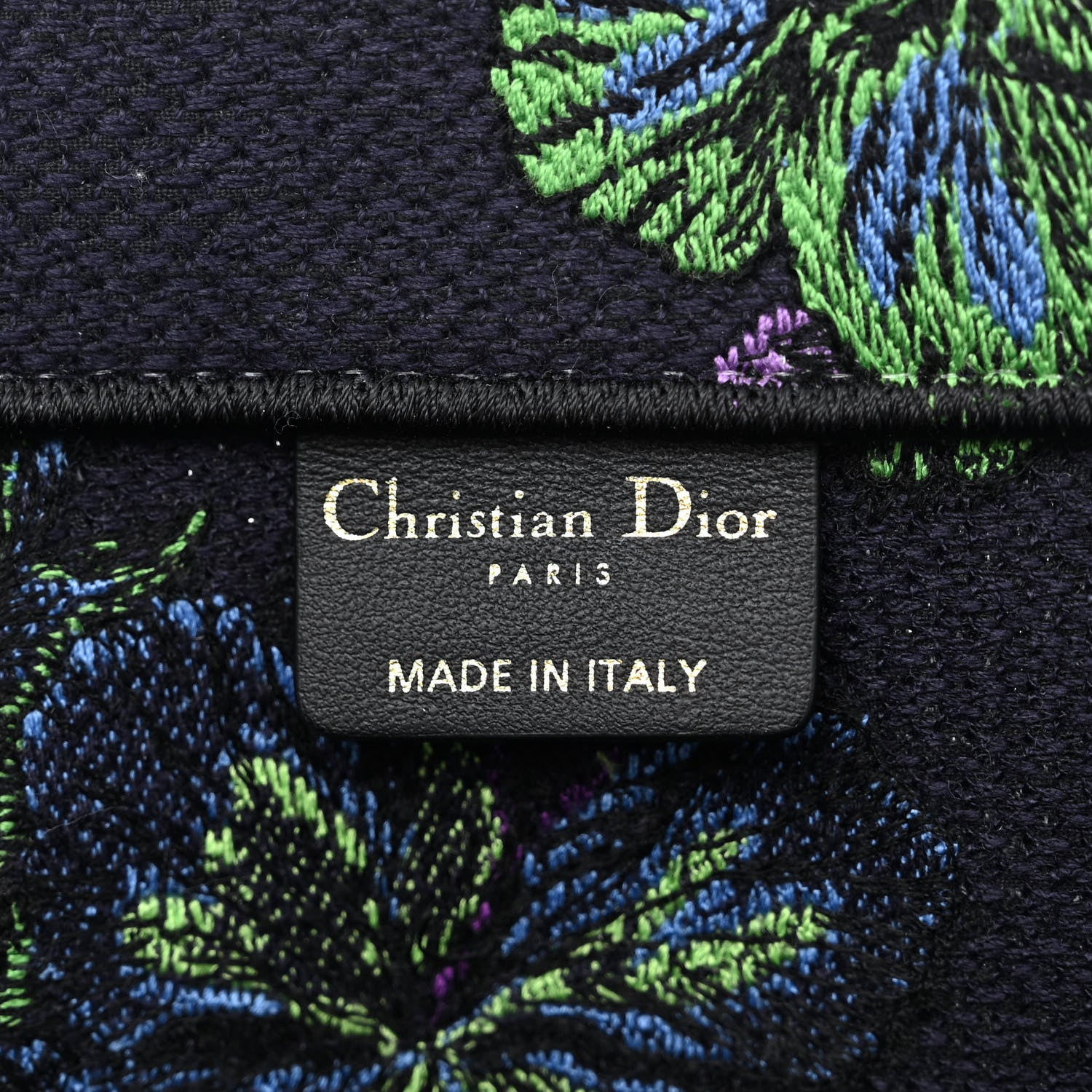 Christian Dior Canvas Embroidered Medium Toile de Jouy Voyage Book Tote Blue Multicolor 6 of 10