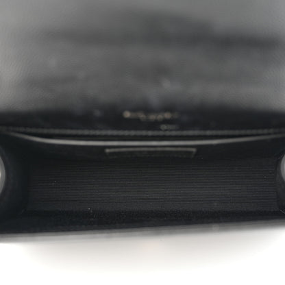 Saint Laurent Grain De Poudre Small Monogram Monochrome Kate Satchel Black 5 of 11