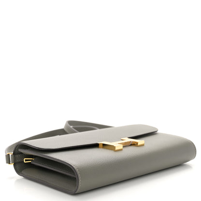 Hermes Evercolor Constance Long To Go Wallet Gris Meyer 4 of 12