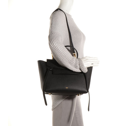 Celine Grained Calfskin Mini Belt Bag Black 2 of 8
