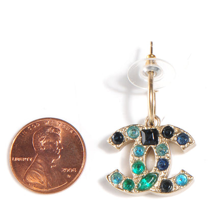 Chanel Multicolor CC Earrings Gold 2 of 7