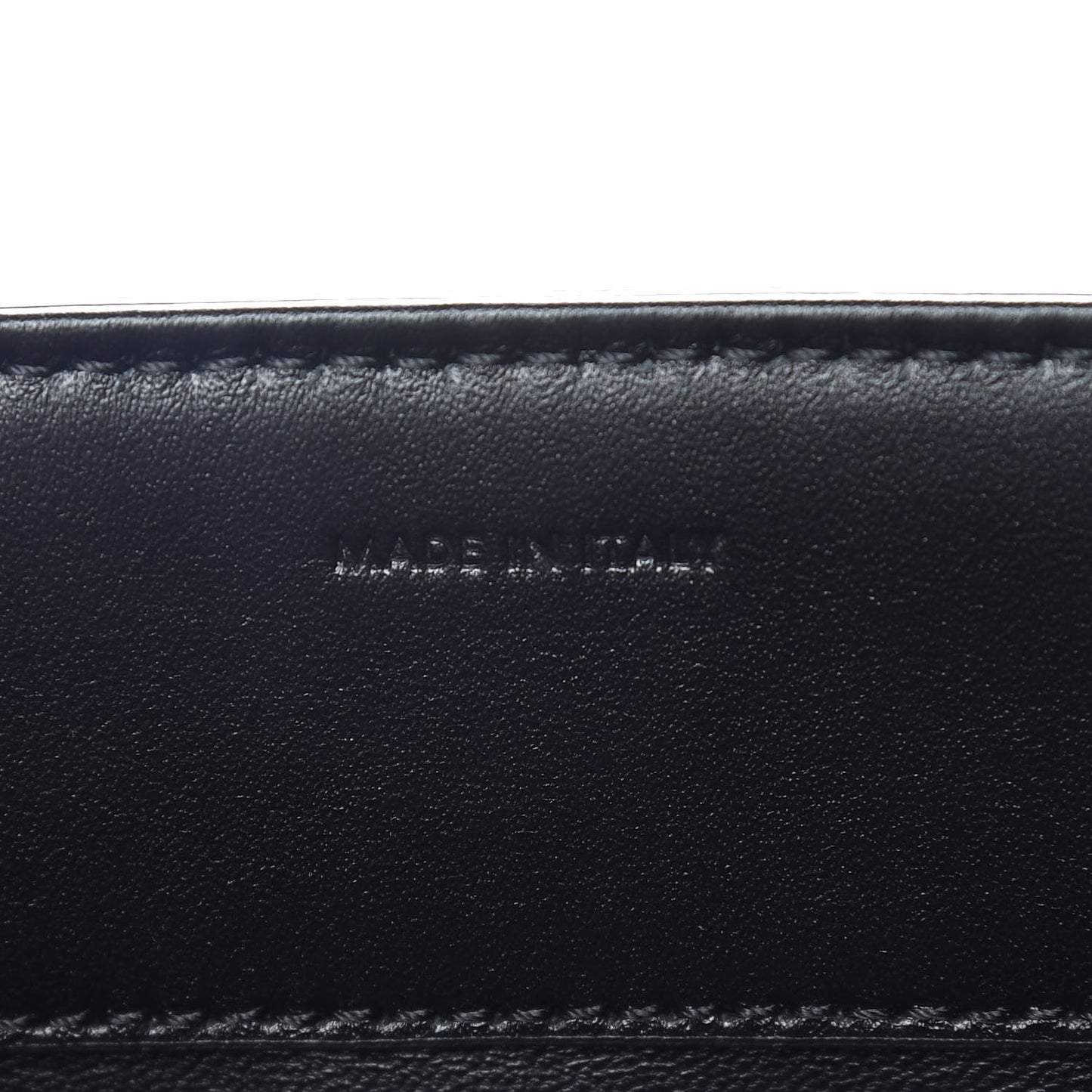 Satinated Calfskin Medium 16 Top Handle Bag Black