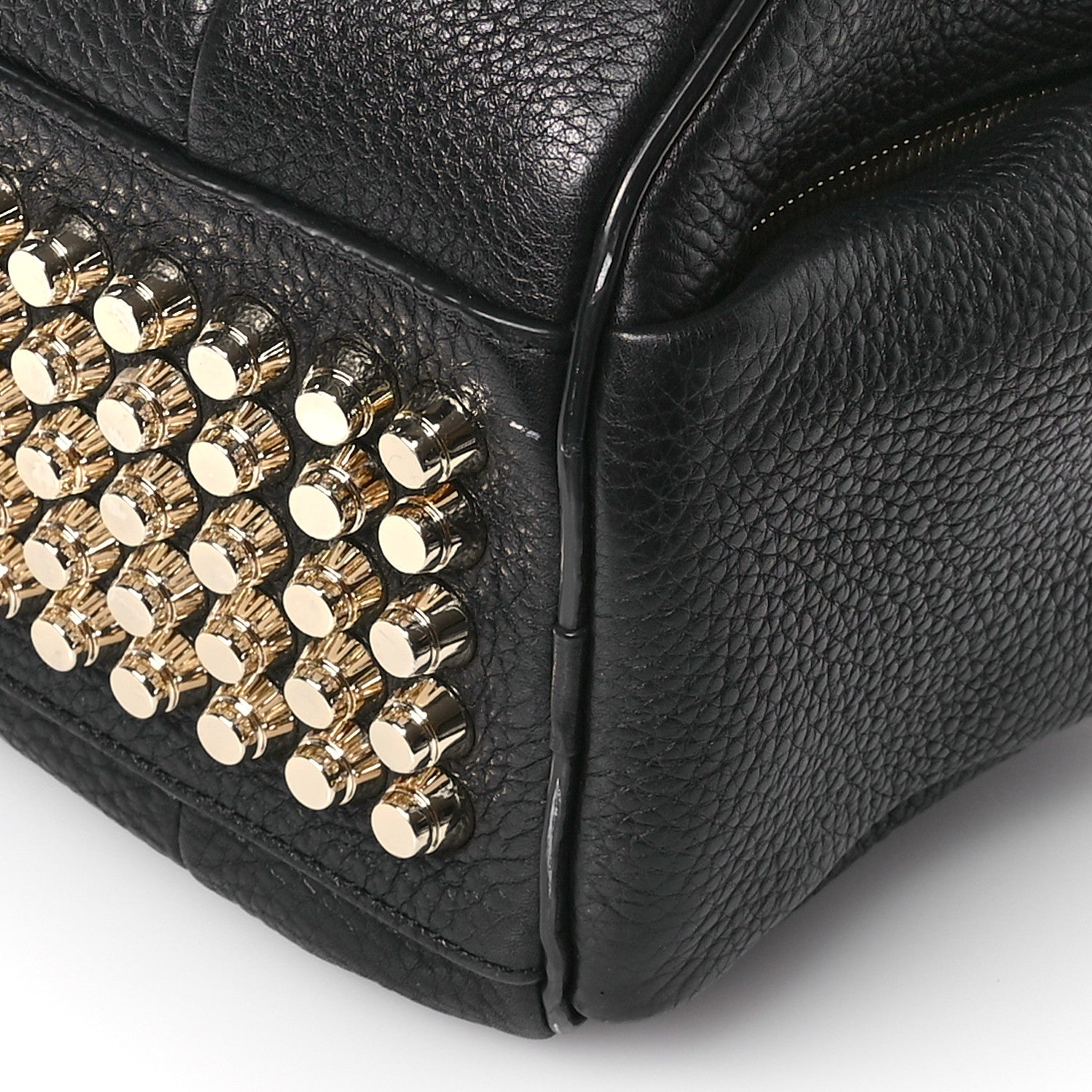 Alexander Wang Pebbled Lambskin Rocco Black Pale Gold Hardware 9 of 9