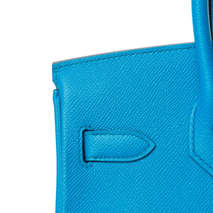Hermes Epsom Birkin 30 Bleu Frida 11 of 34