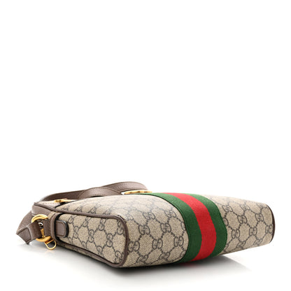 Gucci GG Supreme Monogram Web Small Ophidia Messenger Bag Brown 4 of 16