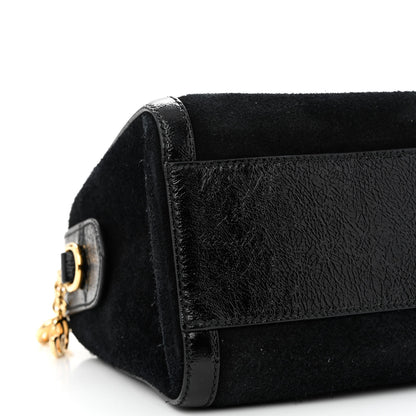 Gucci Suede Patent GG Web Medium Ophidia Boston Black 8 of 9