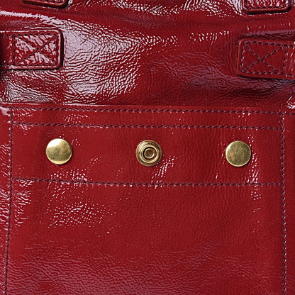 Saint Laurent Patent Small Downtown Dark Red 10 of 10