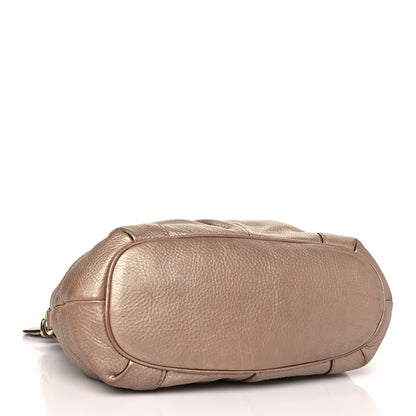 Gucci Metallic Calfskin Medium Sukey Top Handle Bag Beige 4 of 11