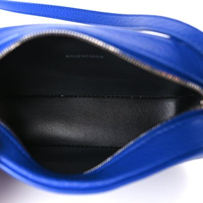 Balenciaga Smooth Calfskin Logo XS Everyday Camera Bag Bleu Prim White 5 of 10
