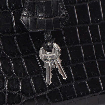 Hermes Matte Niloticus Crocodile Birkin 30 Black 24 of 27