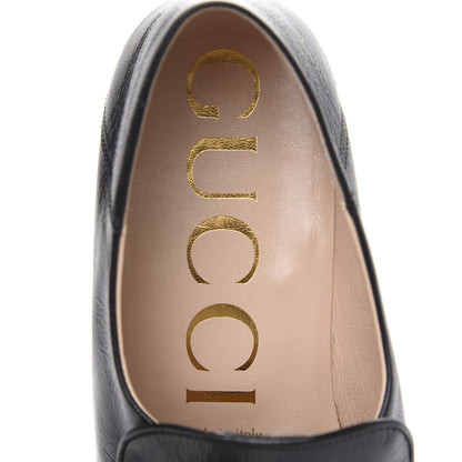 Gucci Goatskin Crystal Womens Horsebit Loafers 38 Black 6 of 10