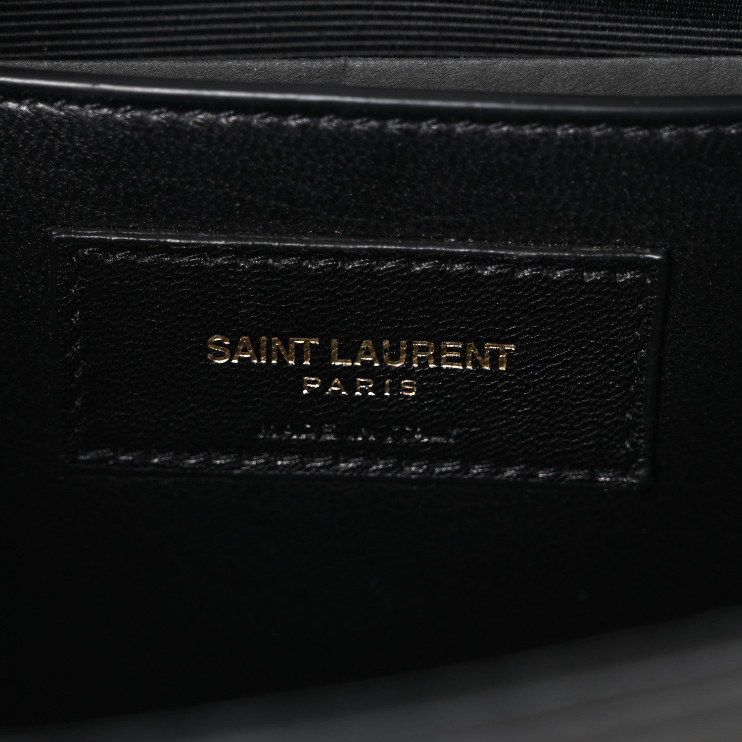 Saint Laurent Grain De Poudre Monogram Cassandre Clutch Black 6 of 9