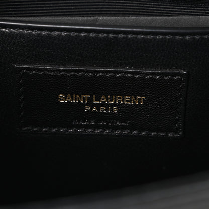 Saint Laurent Grain De Poudre Monogram Cassandre Clutch Black 6 of 9