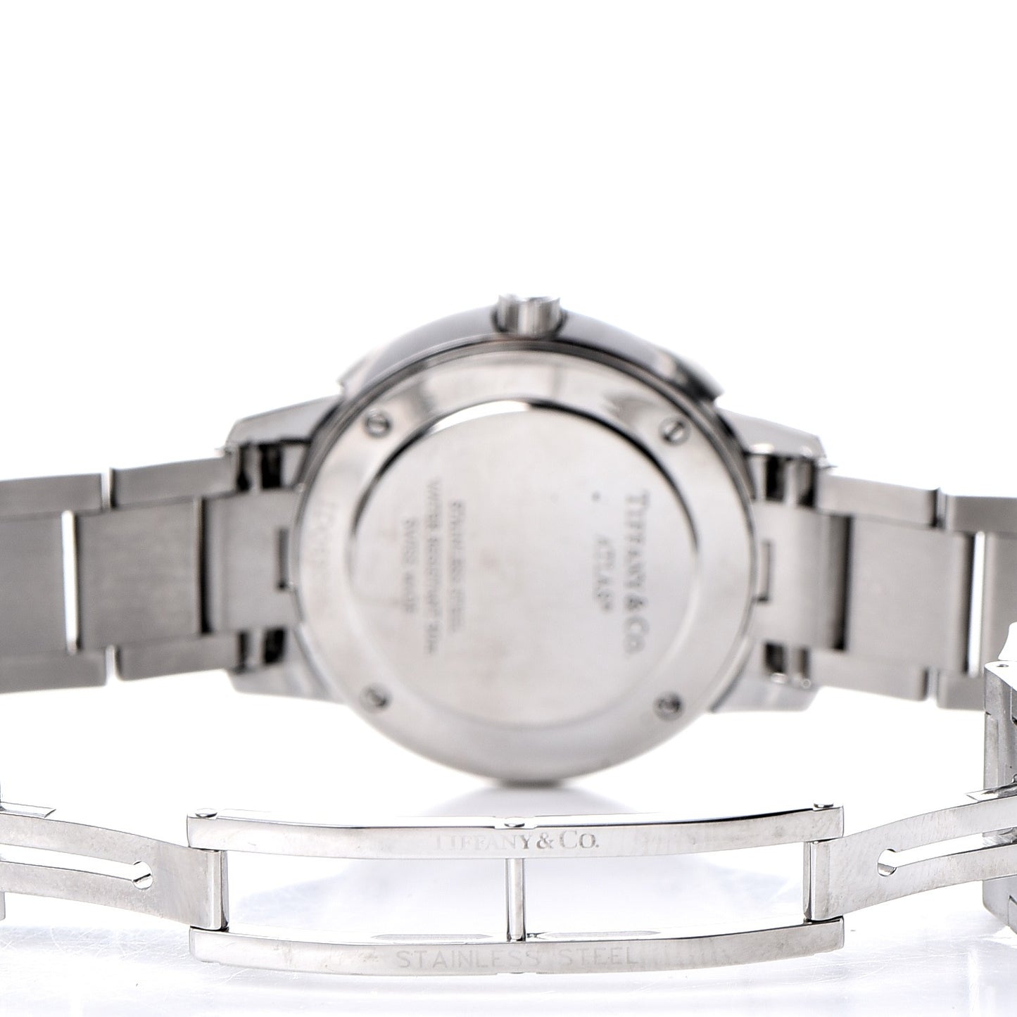 Stainless Steel Diamond Bezel 31mm Atlas 2-Hand Quartz Watch Blue Azure