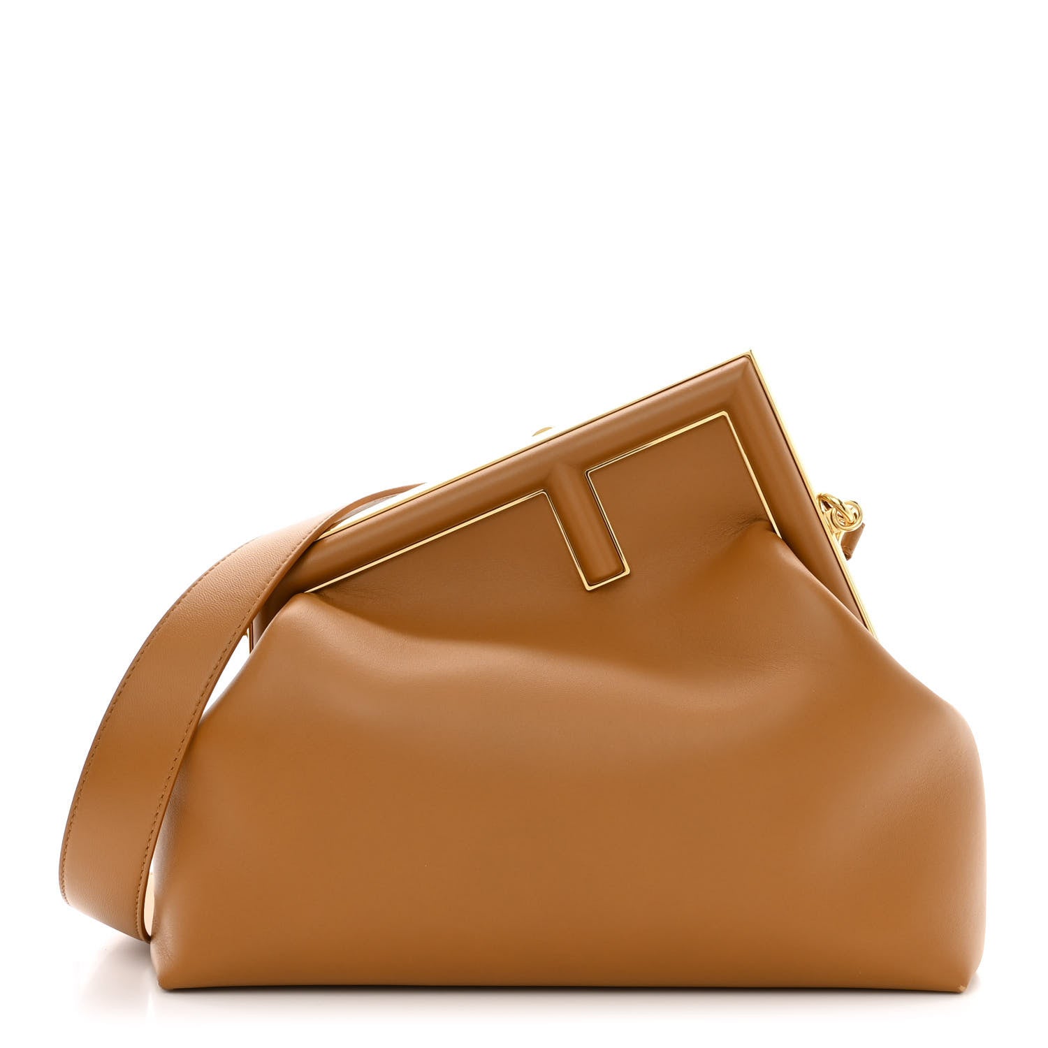 Fendi Shiny Nappa Medium Fendi First Caramello 1 of 11