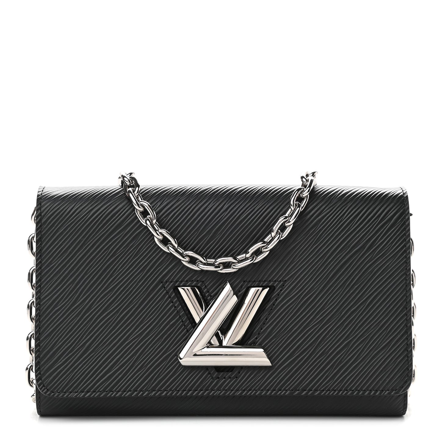 Epi Twist Chain Wallet Black