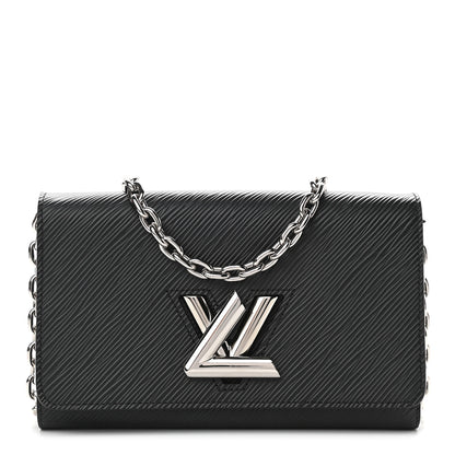 Louis Vuitton Epi Twist Chain Wallet Black 1 of 8