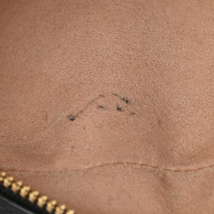 Gucci Monogram Matelasse Diagonal Small GG Marmont Chain Shoulder Bag Beige Black 12 of 12