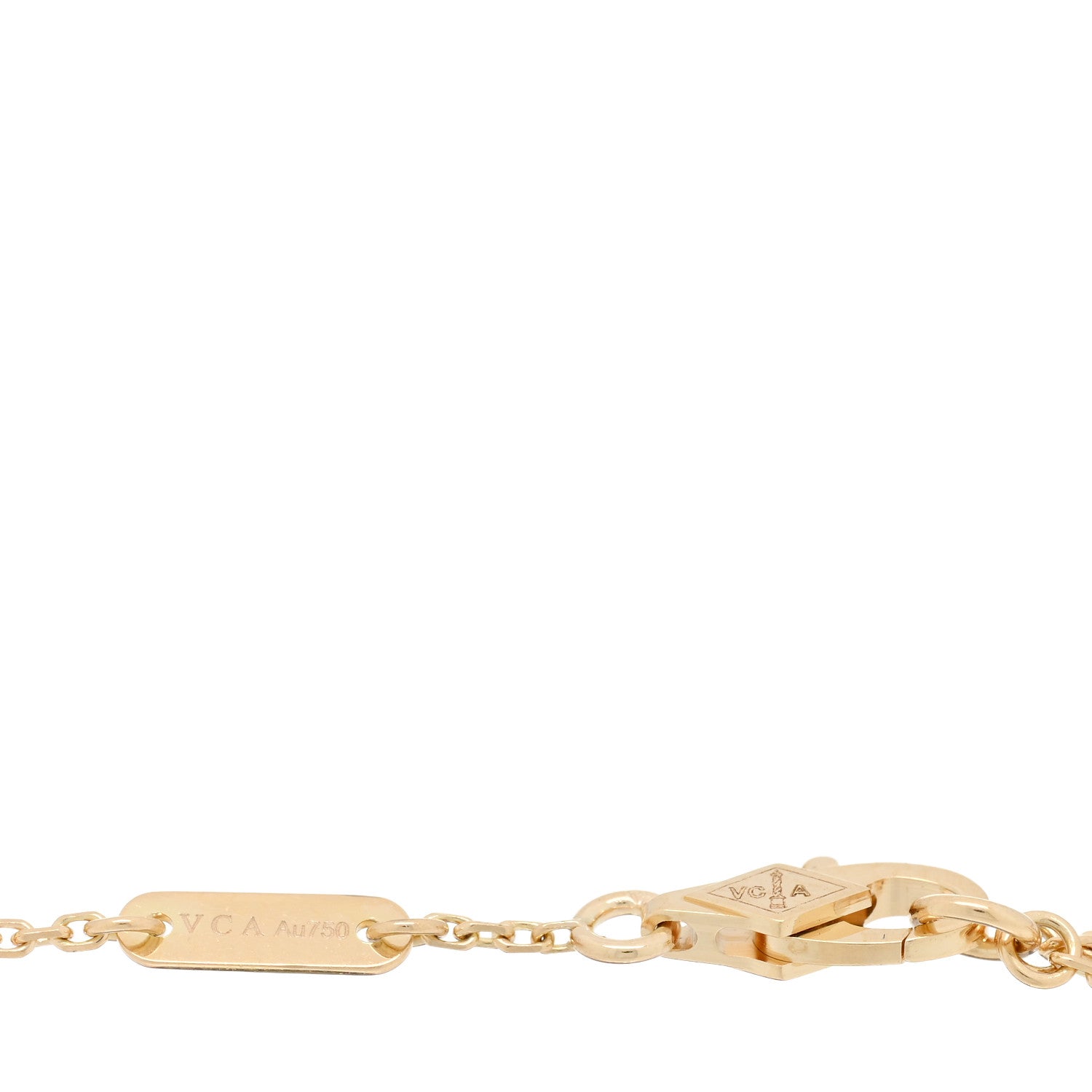 Van Cleef & Arpels 18K Yellow Gold Mother of Pearl Sweet Alhambra Bracelet 3 of 3