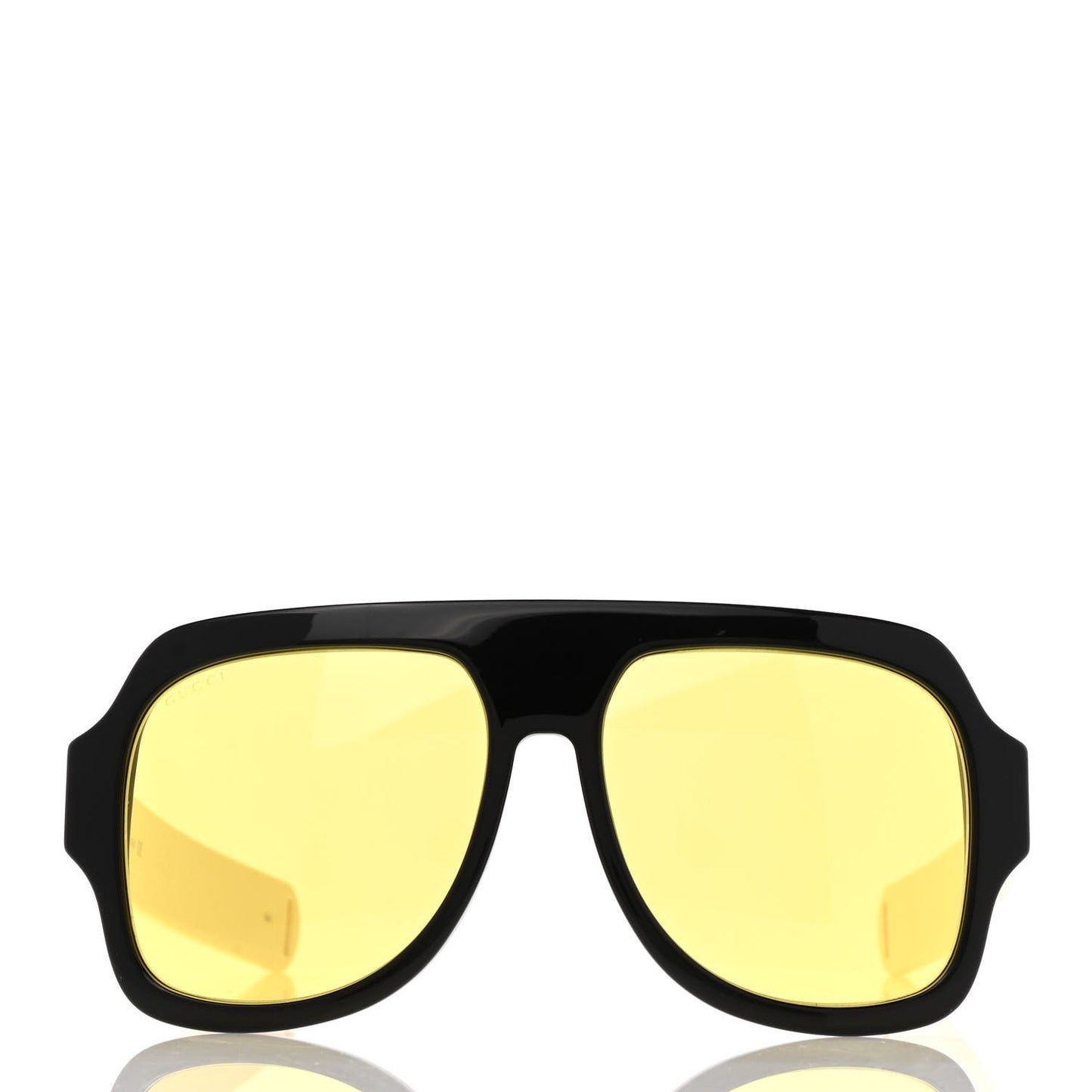 Acetate Sunglasses GG0255S Black Yellow