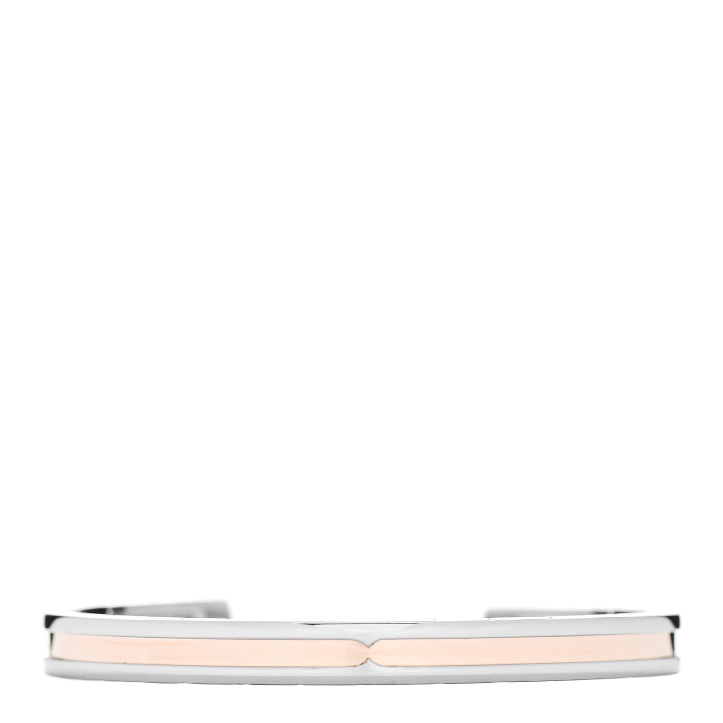 18K Rose Gold Stainless Steel B.Zero1 Cuff Bracelet SM