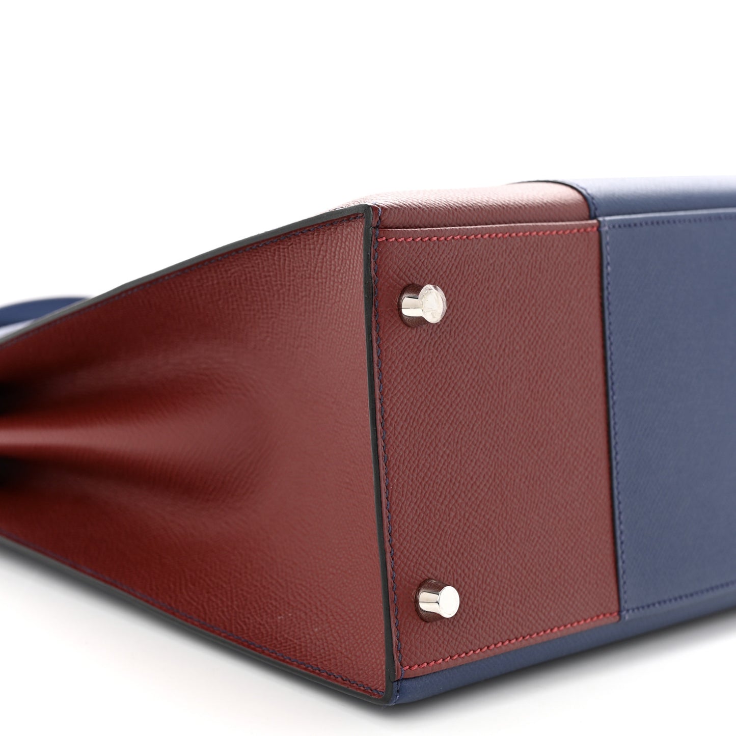 Epsom Flag Kelly Sellier 35 Rouge H Bleu Saphir