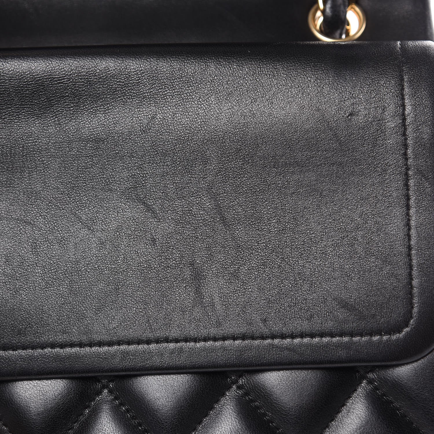Chanel Lambskin Quilted Jumbo Double Flap Black 15 of 16