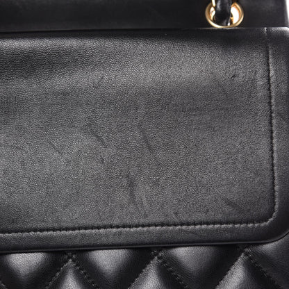 Chanel Lambskin Quilted Jumbo Double Flap Black 15 of 16