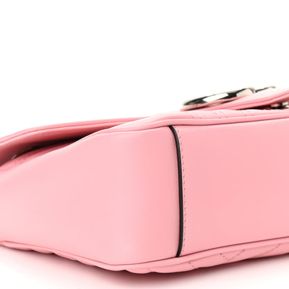 Gucci Calfskin Matelasse Small GG Marmont Shoulder Bag Wild Rose 8 of 9