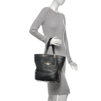 Gucci Guccissima Small Punch Tote Black 2 of 6