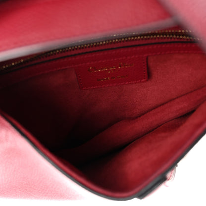 Christian Dior Grained Calfskin Saddle Bag Red 5 of 14