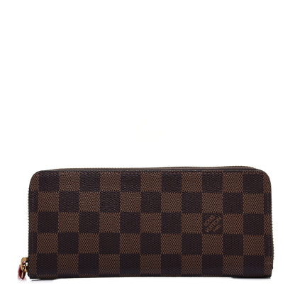 Louis Vuitton Damier Ebene Clemence Wallet Cherry 1 of 8