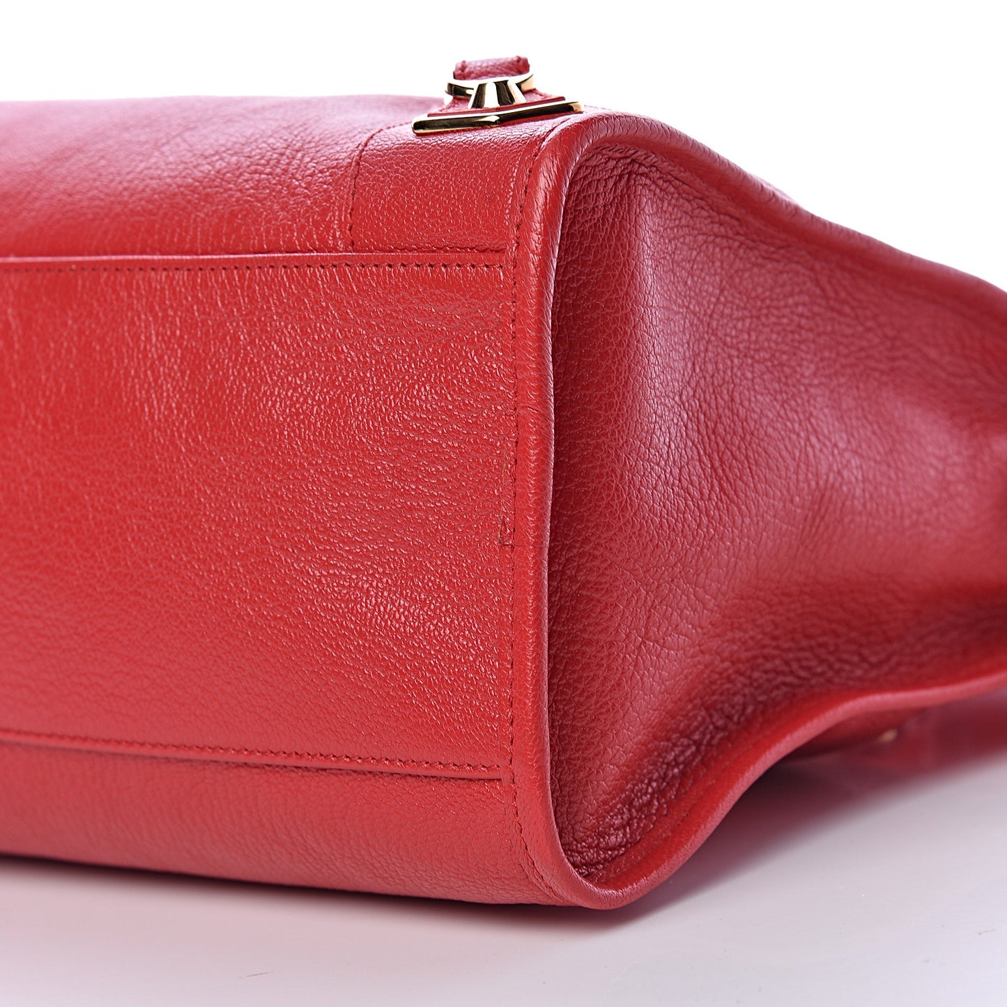Chevre Gold Metallic Edge Hardware City Rouge Grenade