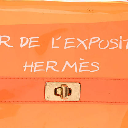 Hermes Vinyl Souvenir De L'Exposition Kelly Orange 6 of 12