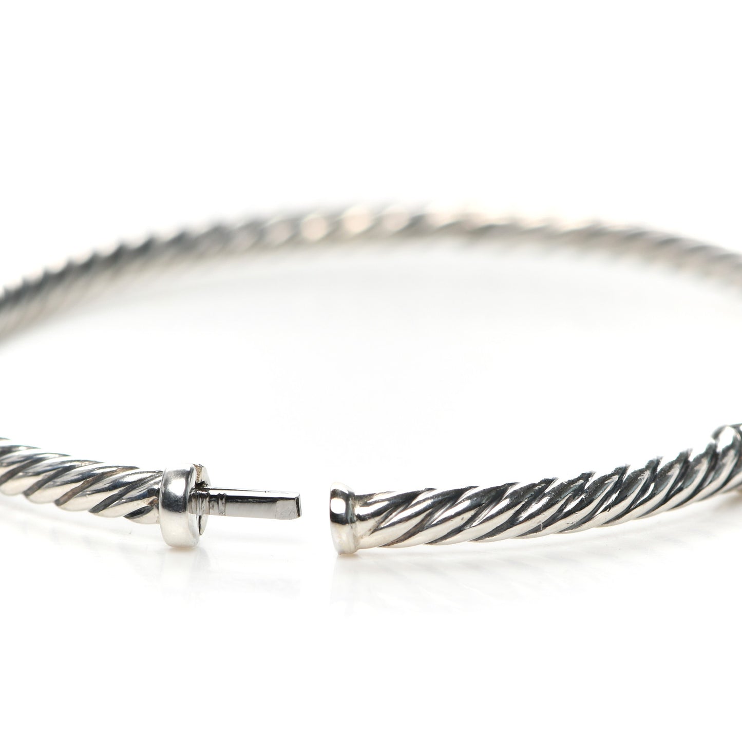 Sterling Silver Diamond Petite Pave Metro Bar Bracelet