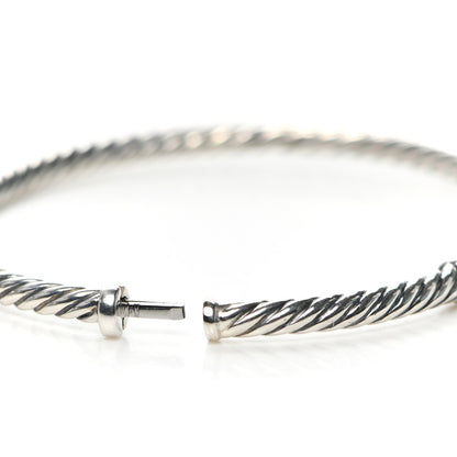 David Yurman Sterling Silver Diamond Petite Pave Metro Bar Bracelet 4 of 5