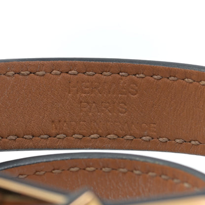 Hermes Epsom Kelly Double Tour Bracelet S Black 4 of 8