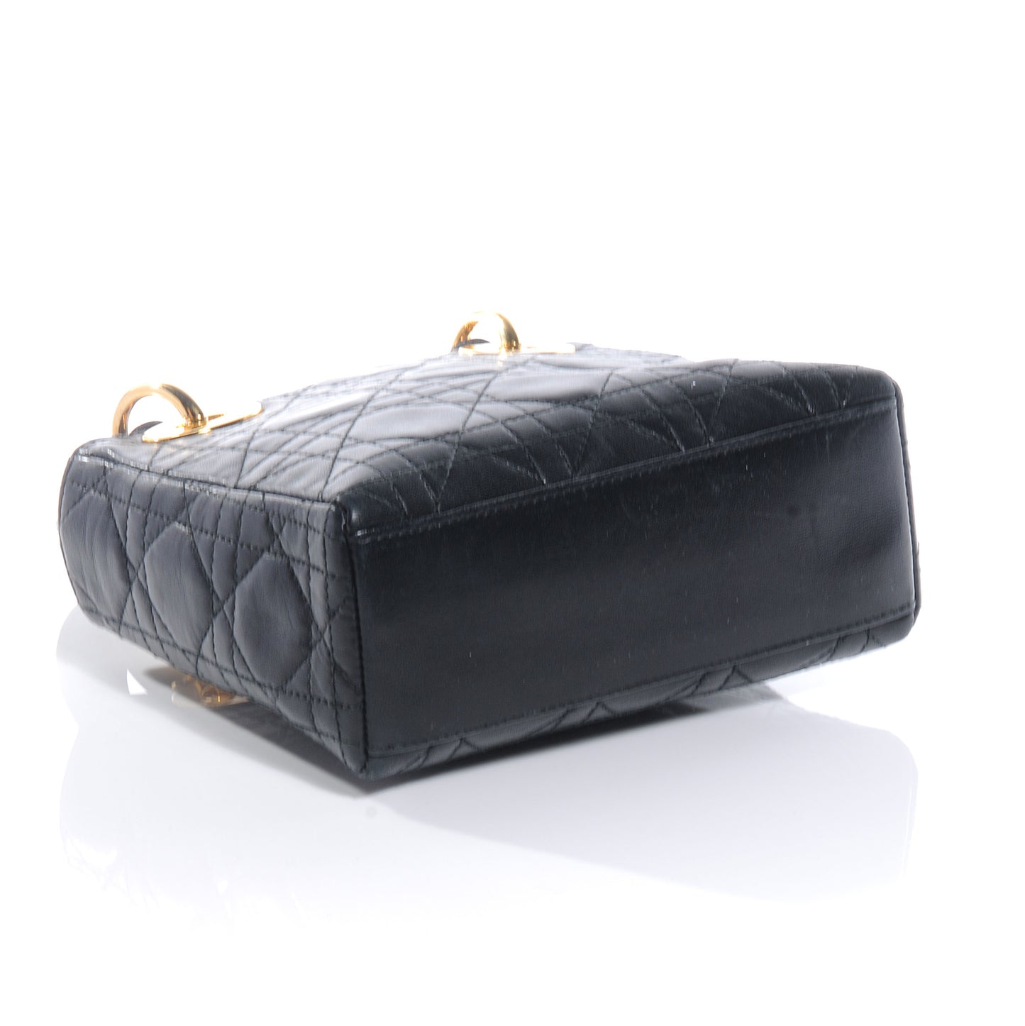 Lambskin Cannage Mini Lady Dior Black