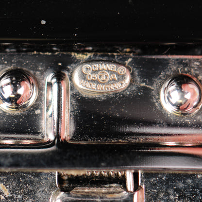 Chanel Resin Baguette Crystal CC Cuff Black 6 of 6