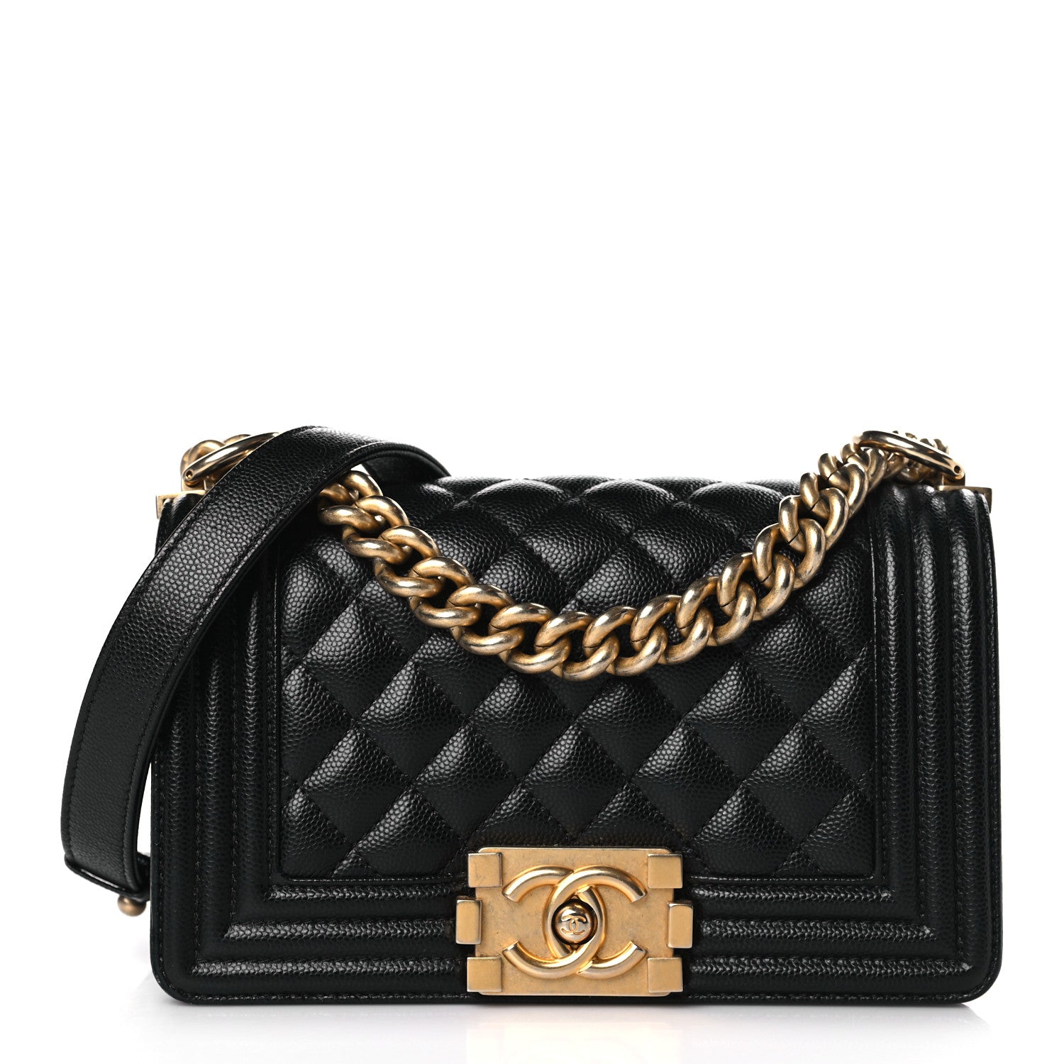 Chanel Caviar Quilted Small Boy Flap Black 1 of 9