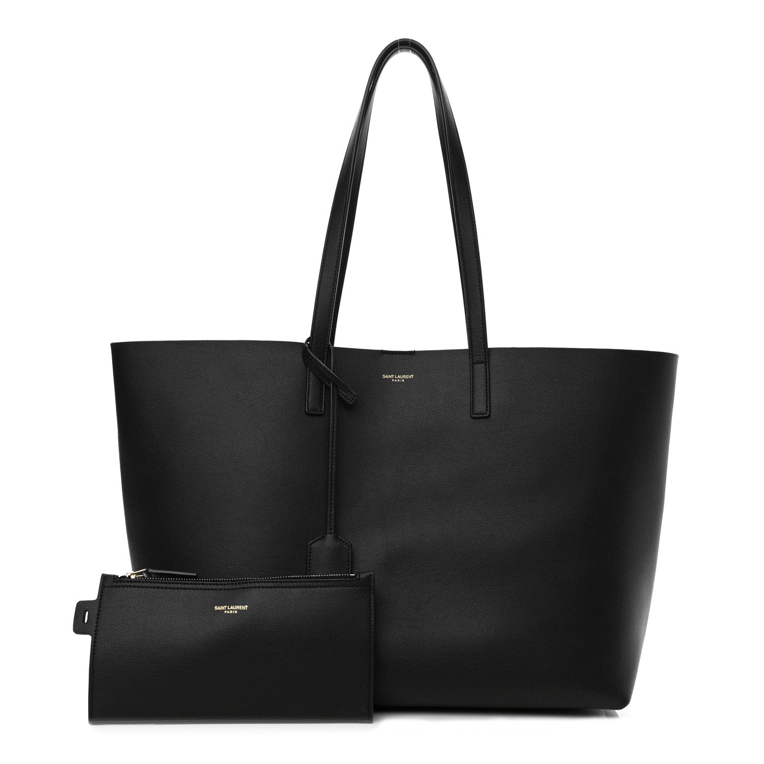 Saint Laurent Calfskin Large Shopping Tote Black 1 of 9